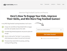 Tablet Screenshot of flagfootballpractice.com